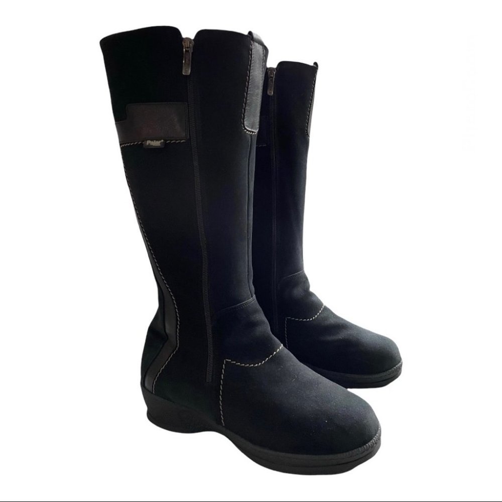 Pajar Faux Fur Lined Waterproof Snow Black Boot Zipper Women's 11